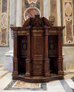 Confessional in Vatican