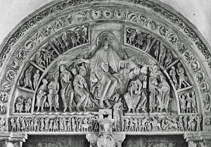 Tympanum of the Church of the Abbaye Sainte-Marie-Madeleine de Vézelay, "Commissioning of the Apostles", 1130