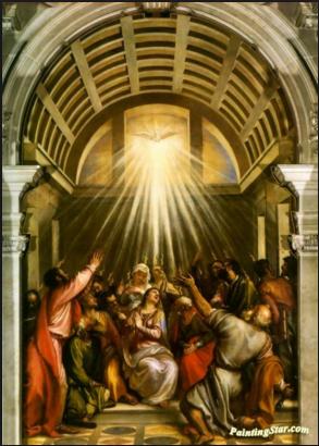 Pentecost by Titian